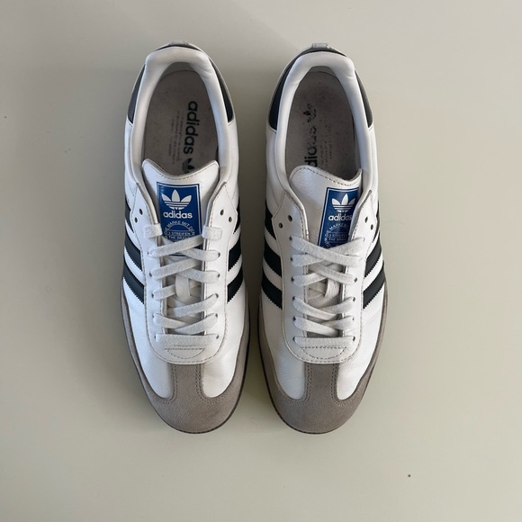 Adidas Samba Sneakers - White and Black - Size US 12 - Picture 5 of 6